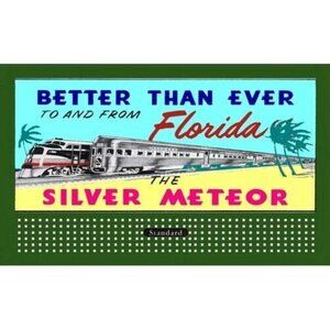 SILVER METEOR to FLORIDA BILLBOARD INSERT LIONEL Compatible 310/American Flyer
